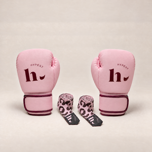 Pink Blush Leopard Starter Set - bokshandschoenen en bandages
